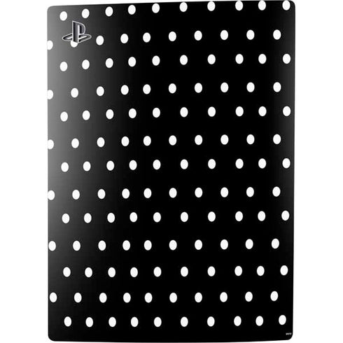 Black and White Polka Dots PS5 Digital Edition Console Skin